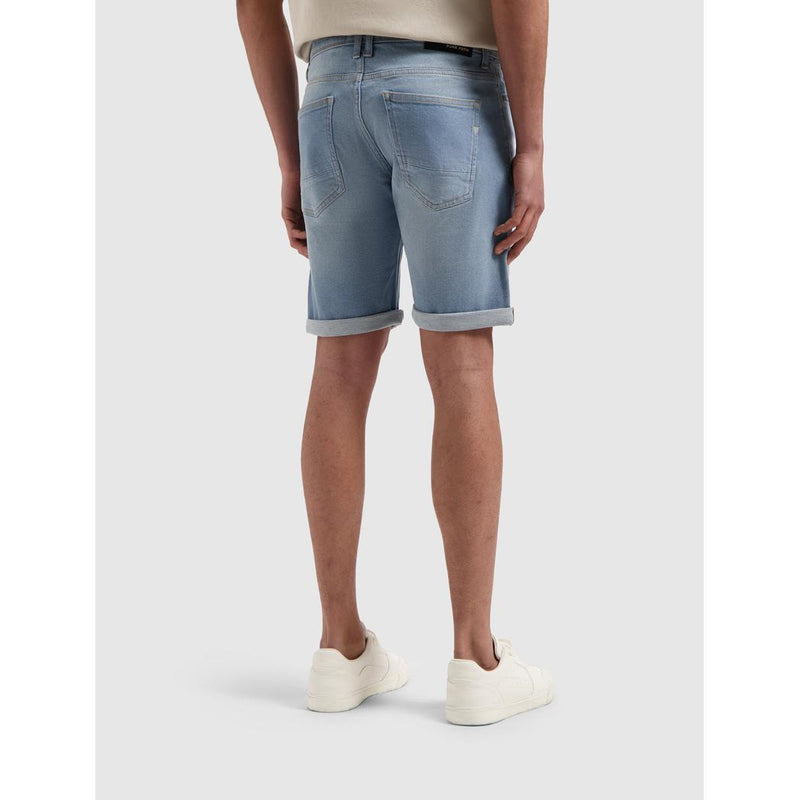 The Miles Slim Fit Shorts Denim Light Blue-Pure Path-Mansion Clothing