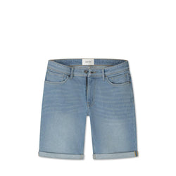 The Miles Slim Fit Shorts Denim Light Blue-Pure Path-Mansion Clothing
