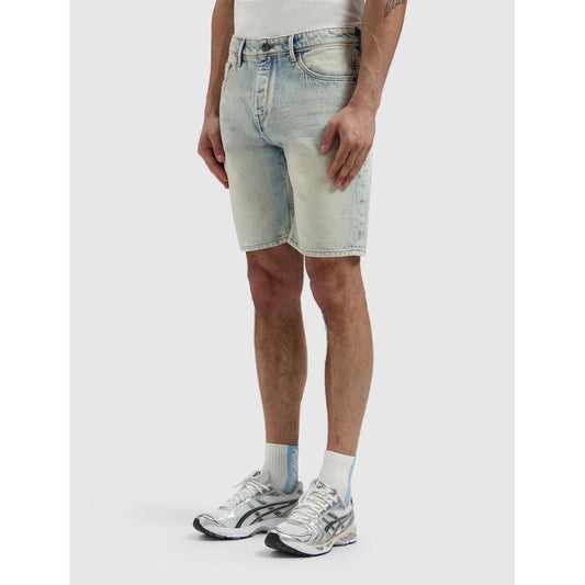 The Owen Regular Fit Short Denim Blue Green-Pure Path-Mansion Clothing