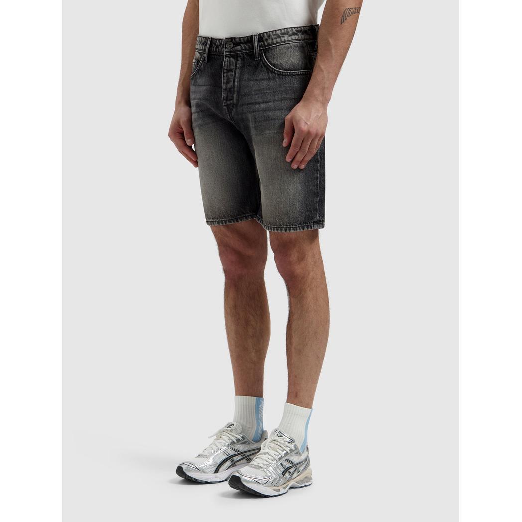The Owen Regular Fit Short Denim Dark Grey-Pure Path-Mansion Clothing