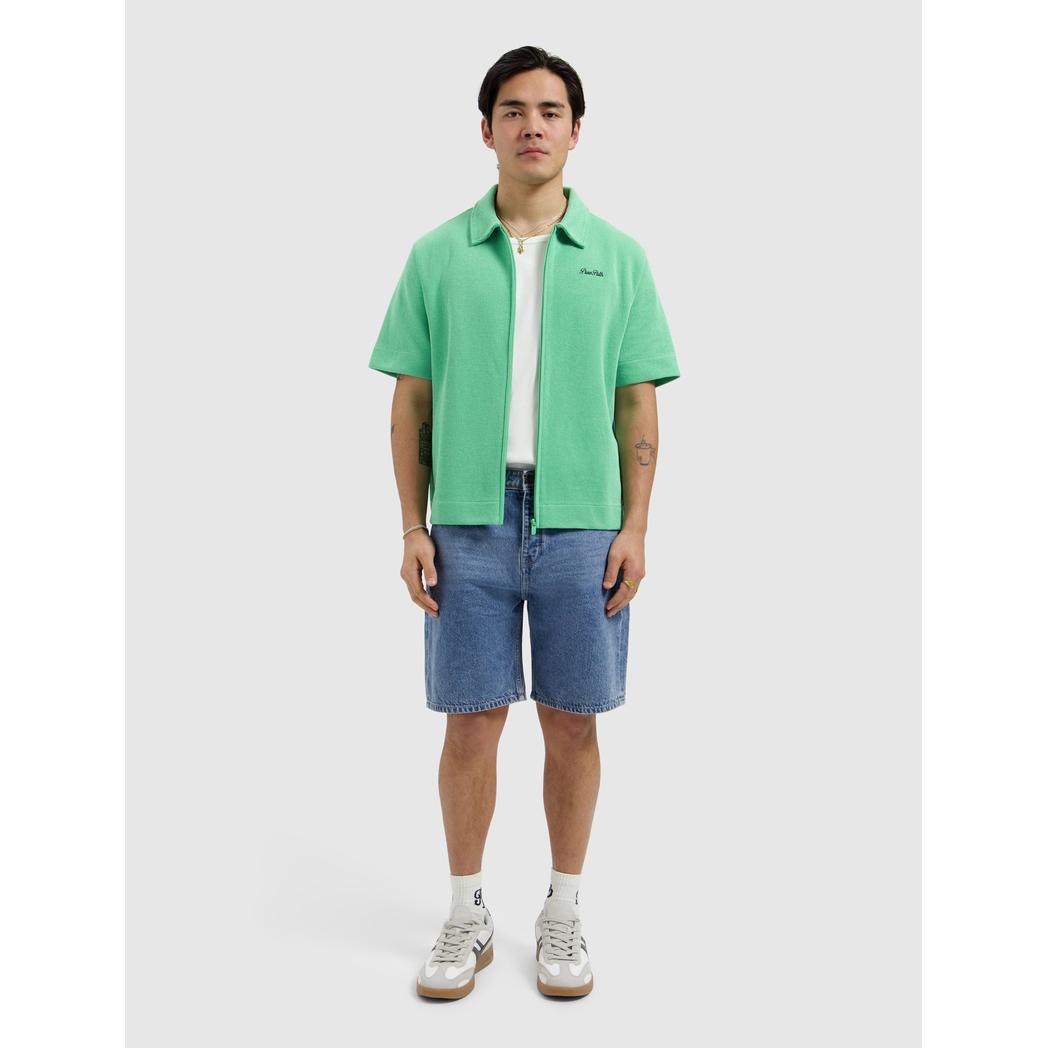 The Owen Regular Fit Short Denim Mid Blue-Pure Path-Mansion Clothing