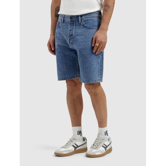 The Owen Regular Fit Short Denim Mid Blue-Pure Path-Mansion Clothing