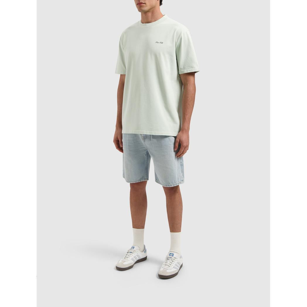 The Owen Regular Fit Shorts Denim Light Blue