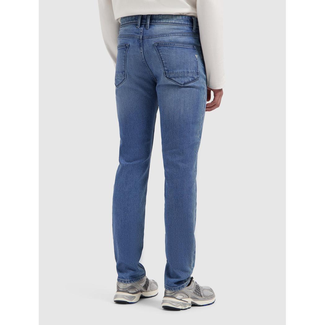 The Ryan Slim Fit Jeans Denim Mid Blue-Pure Path-Mansion Clothing