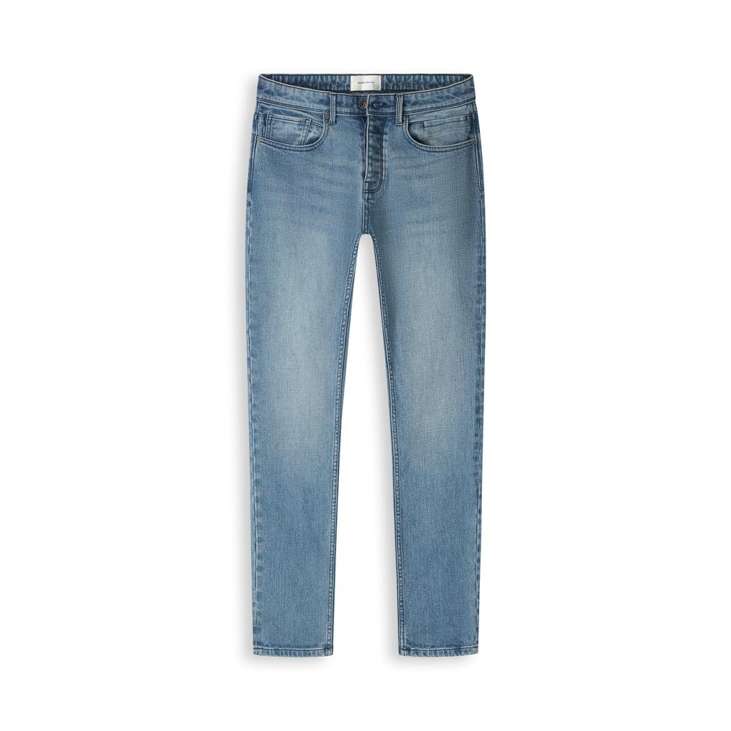 The Ryan Slim Fit Jeans Denim Mid Blue-Pure Path-Mansion Clothing