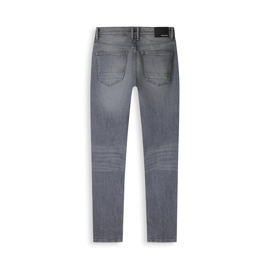 The Ryan Slim Fit Jeans Denim Mid Grey-Pure Path-Mansion Clothing