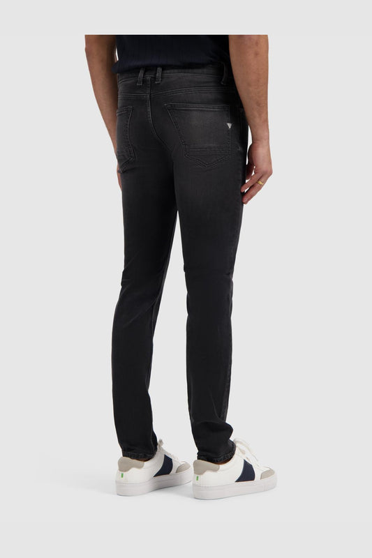 The Ryan Slim Fit Jeans Denim Washed Black-Pure Path-Mansion Clothing