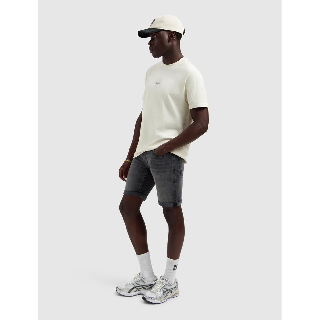 The Steve Skinny Fit Short Denim Dark Grey-Pure Path-Mansion Clothing
