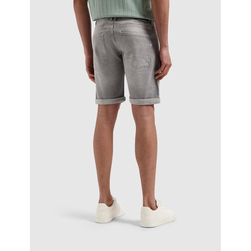 The Steve Skinny Fit Shorts Denim Light Grey-Pure Path-Mansion Clothing