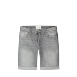 The Steve Skinny Fit Shorts Denim Light Grey-Pure Path-Mansion Clothing