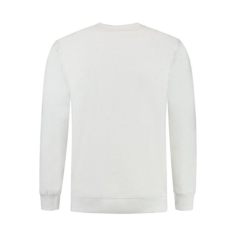 Tonal Embroidered Sweater - Off White