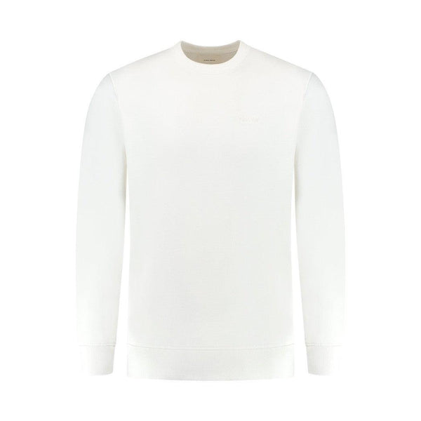 Tonal Embroidered Sweater - Off White