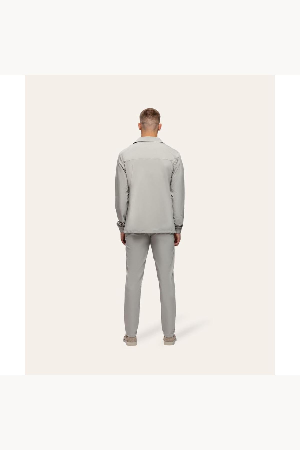 Tracksuit Jacket with Collar Sand