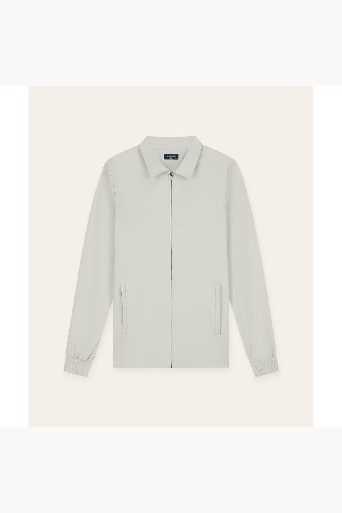 Tracksuit Jacket with Collar Sand