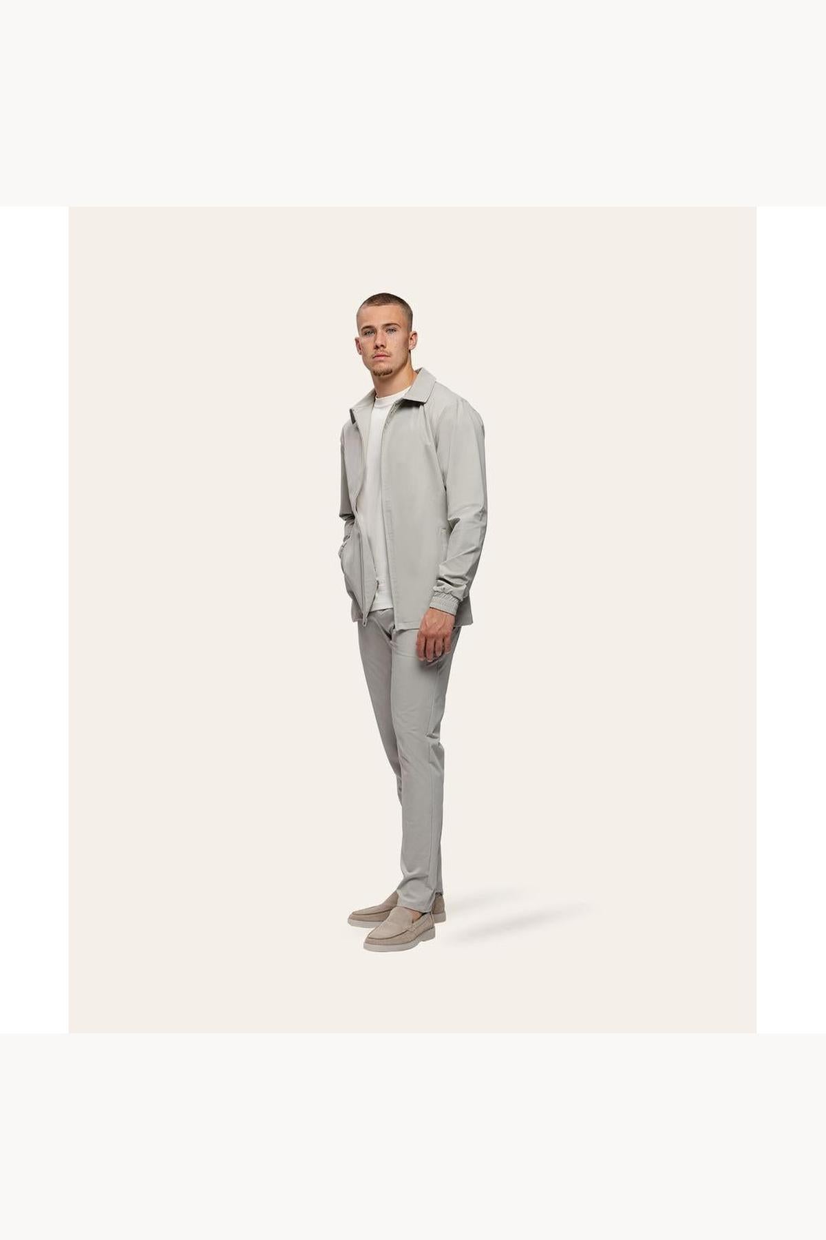 Tracksuit Jacket with Collar Sand