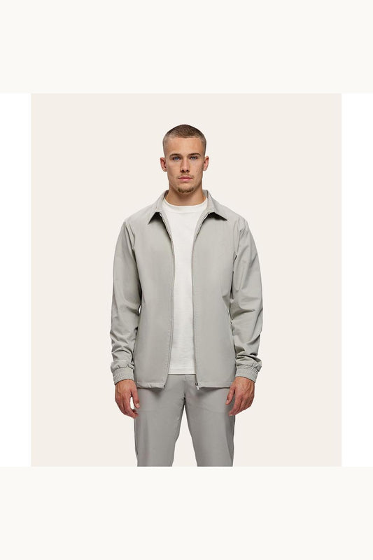 Tracksuit Jacket with Collar Sand