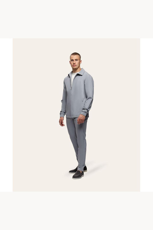 Tracksuit Jacket with CollarLight Grey