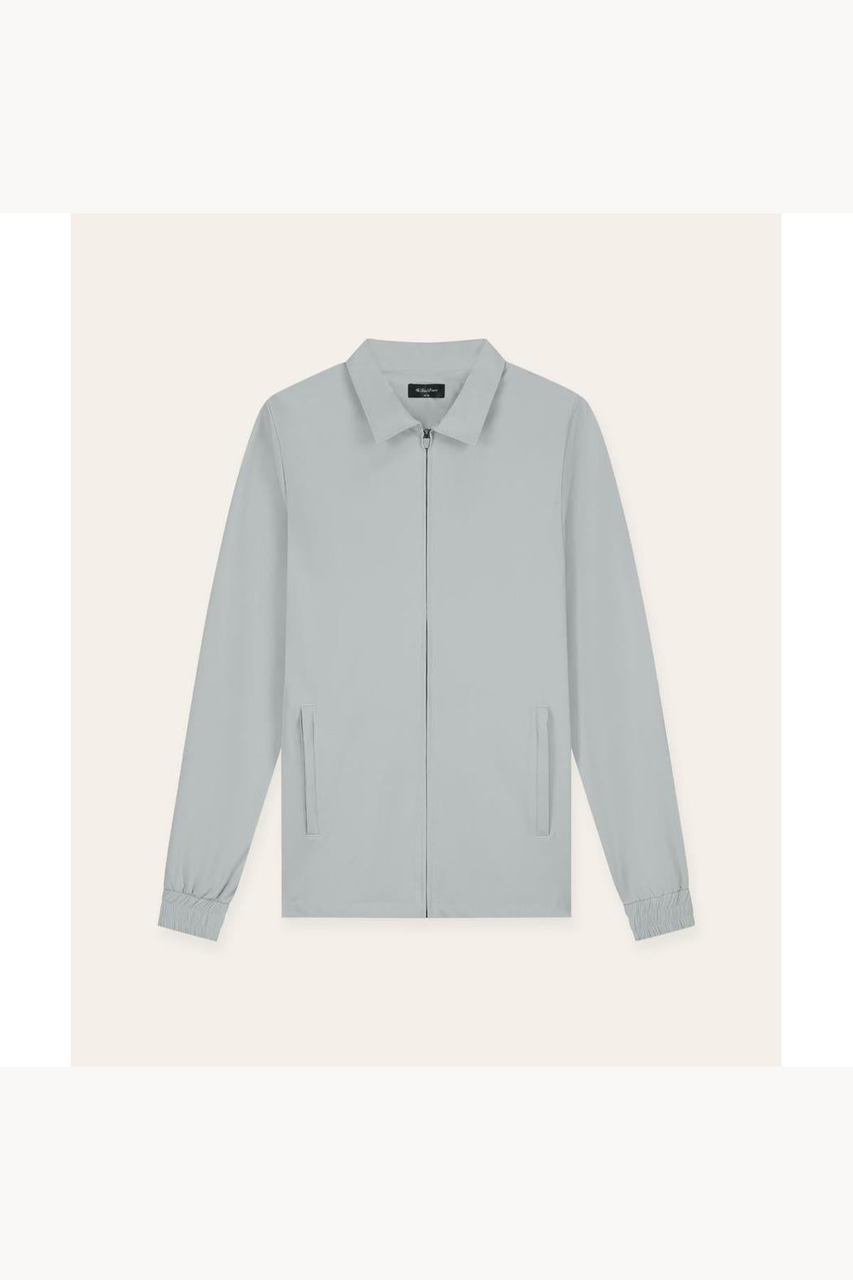 Tracksuit Jacket with CollarLight Grey