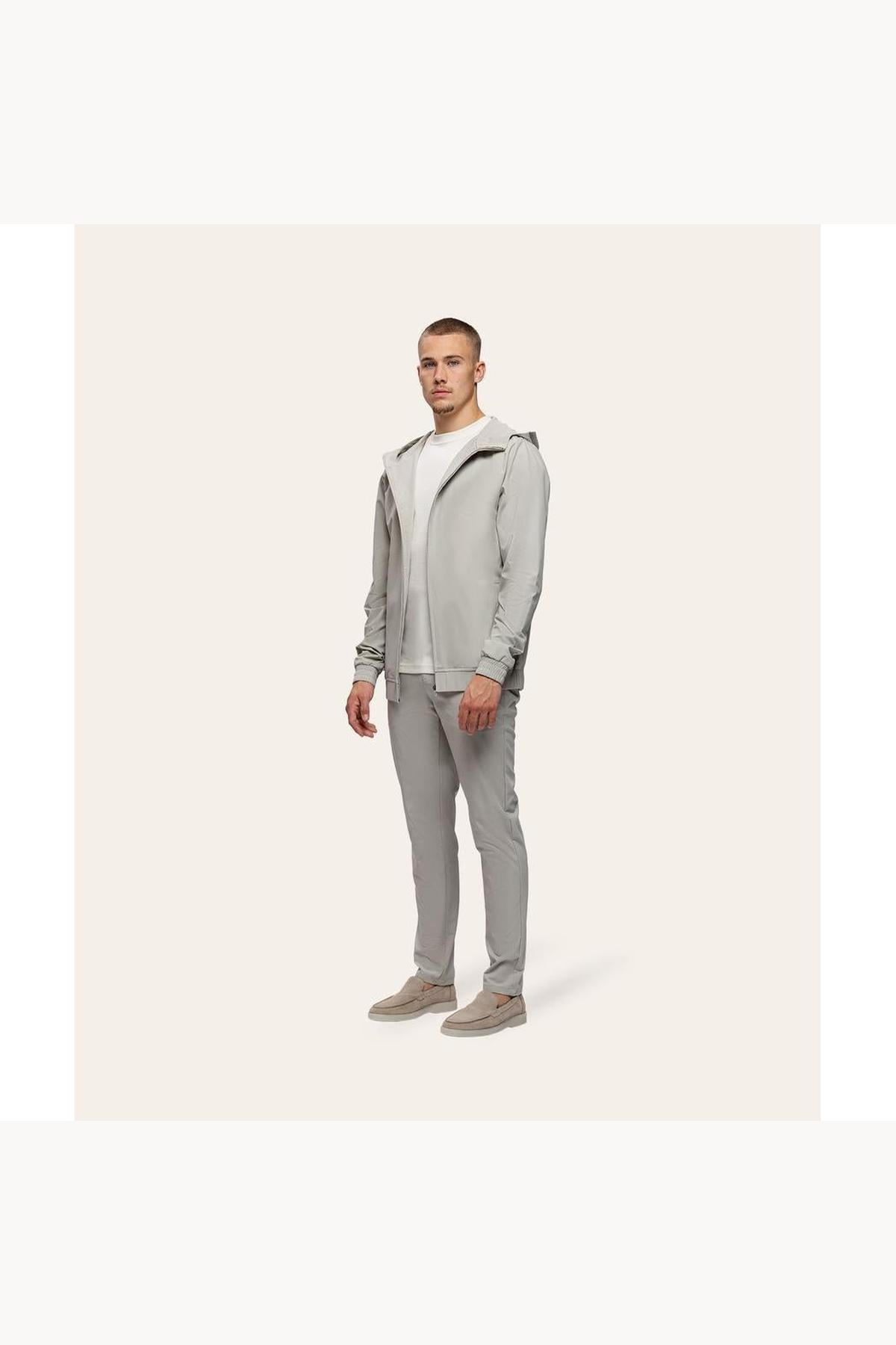 Tracksuit Jacket with Hood Sand