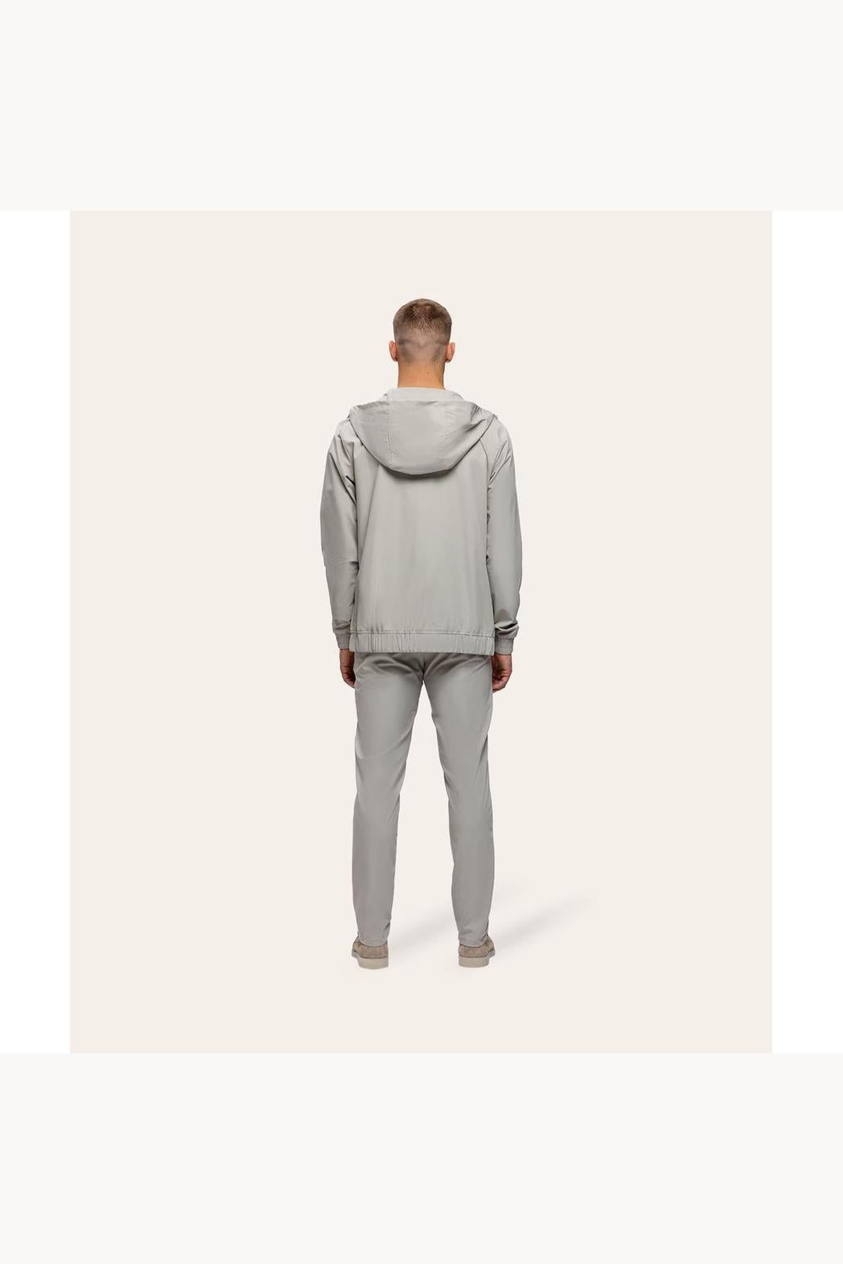 Tracksuit Jacket with Hood Sand