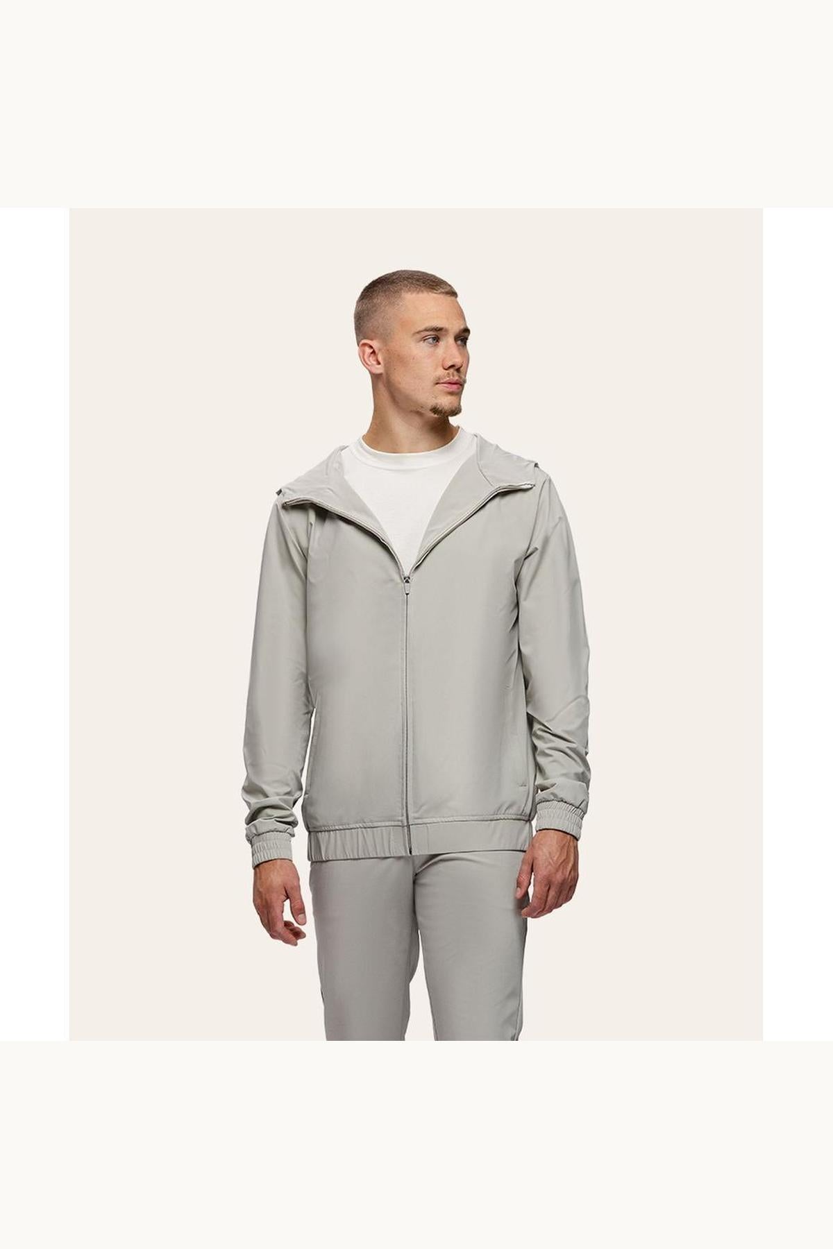 Tracksuit Jacket with Hood Sand