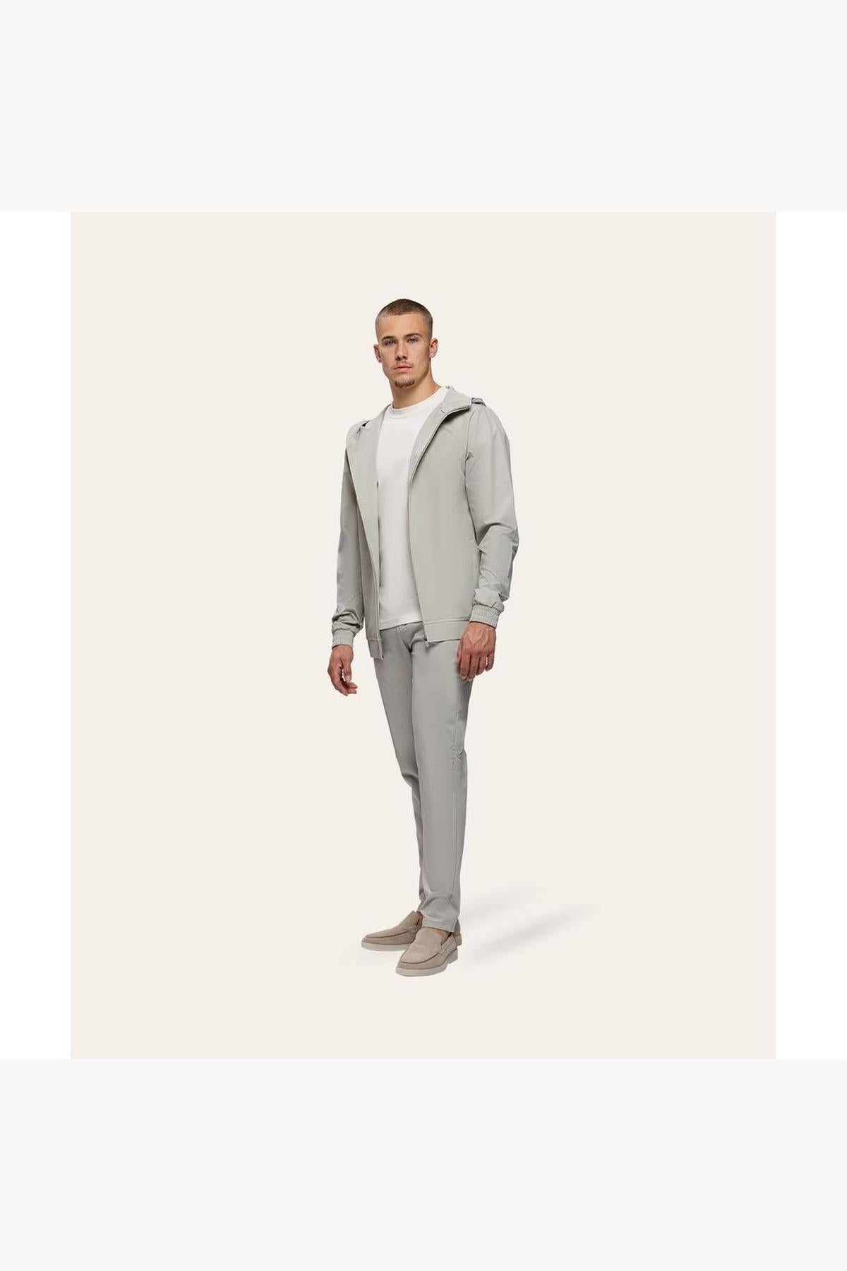 Tracksuit Jacket with Hood Sand