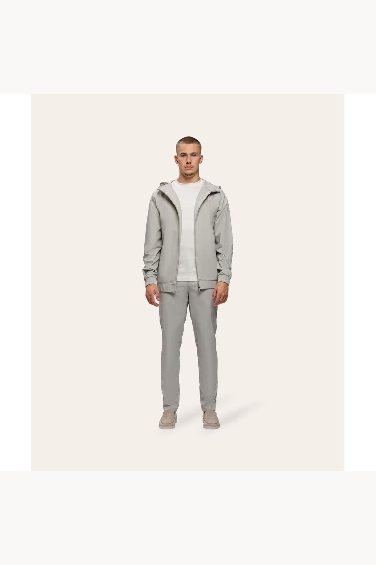 Tracksuit Jacket with Hood Sand