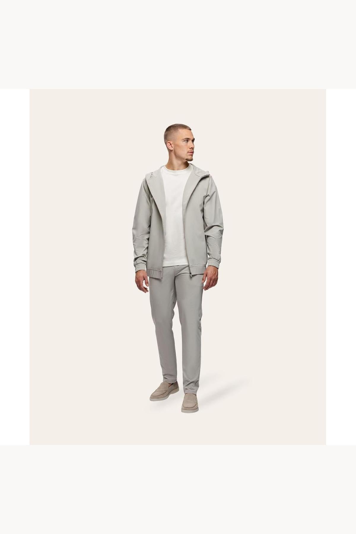Tracksuit Jacket with Hood Sand