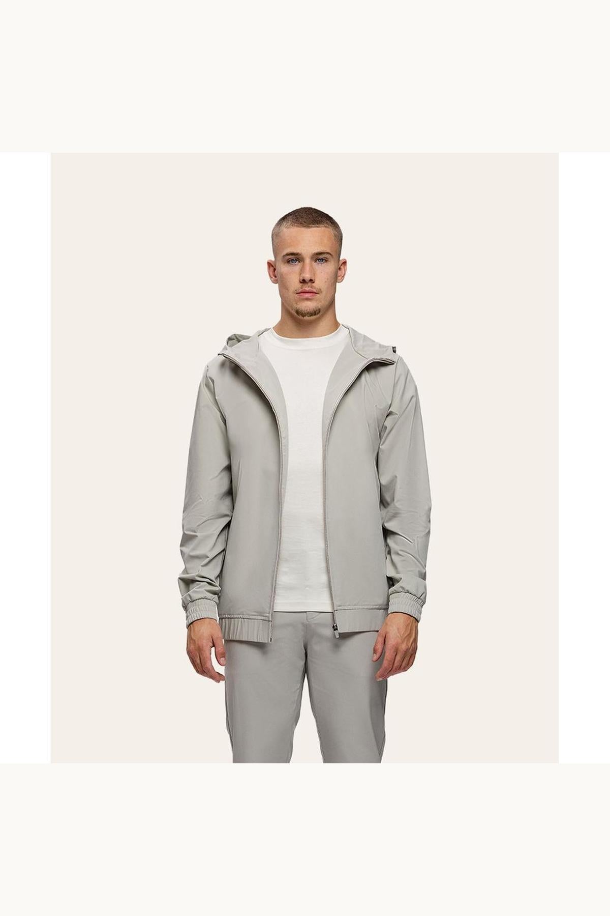 Tracksuit Jacket with Hood Sand
