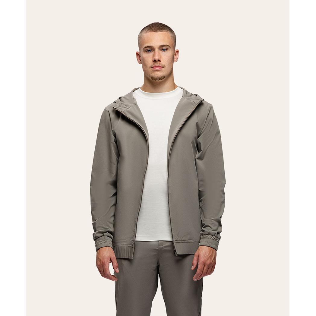 Tracksuit Jacket with Hoody Taupe