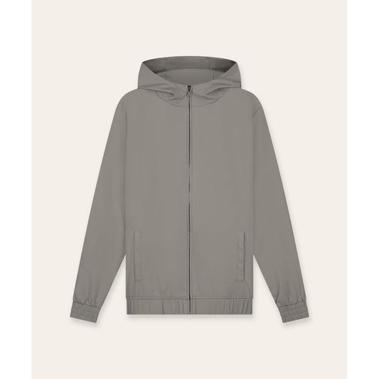 Tracksuit Jacket with Hoody Taupe-Tria D'oro-Mansion Clothing