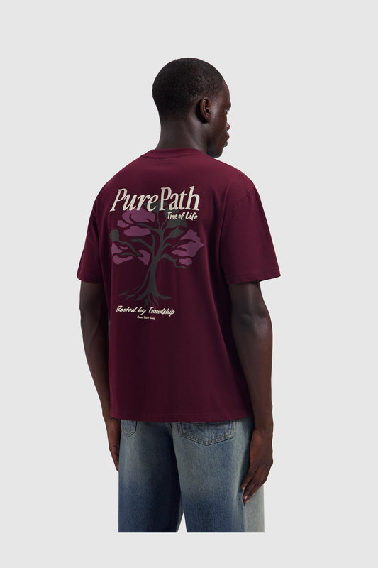 Tree Of Life T-shirt Wine Red