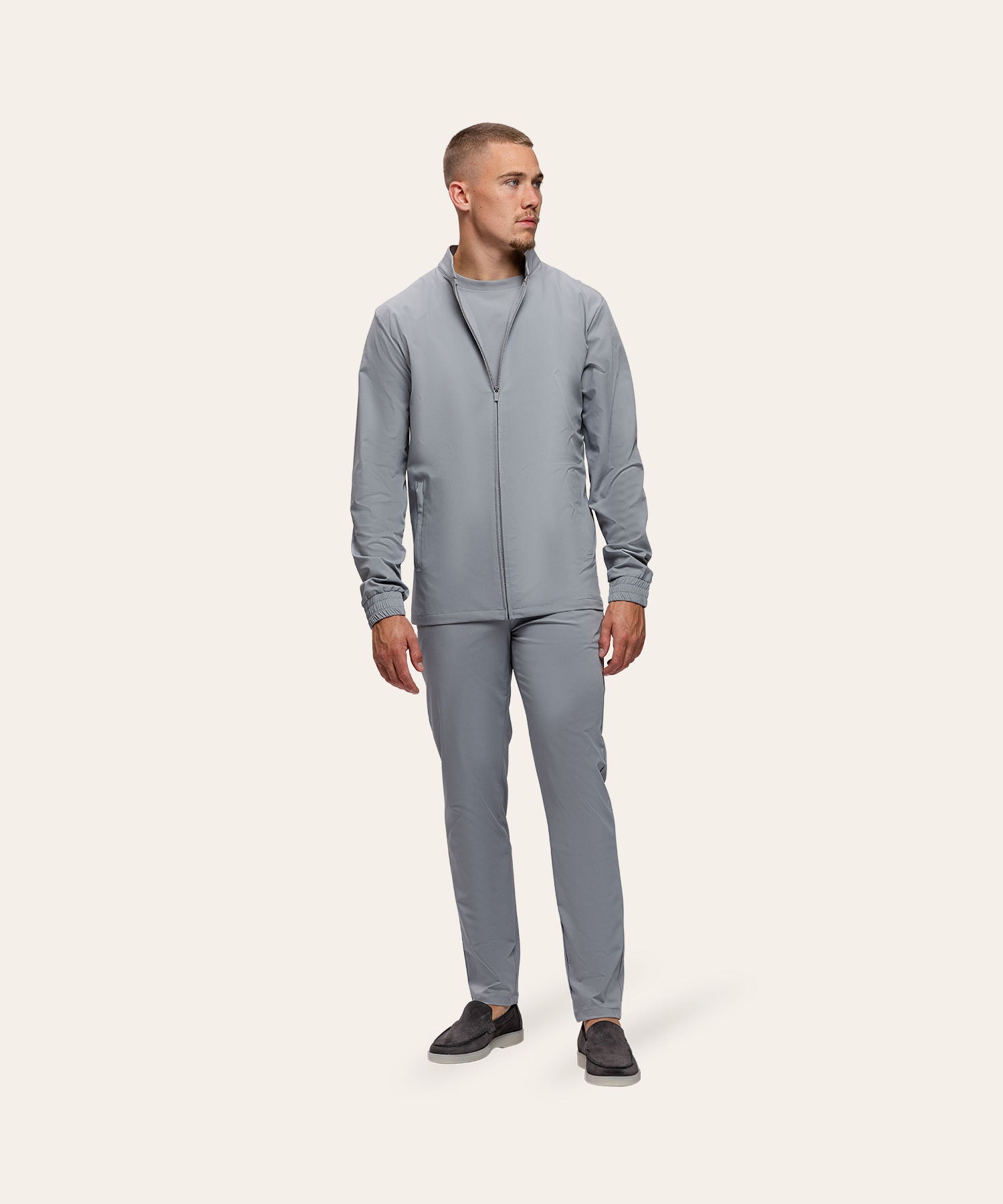 Tracksuit Jacket Light Grey