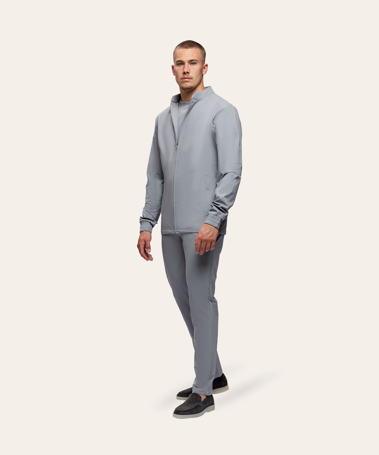 Tracksuit Jacket Light Grey