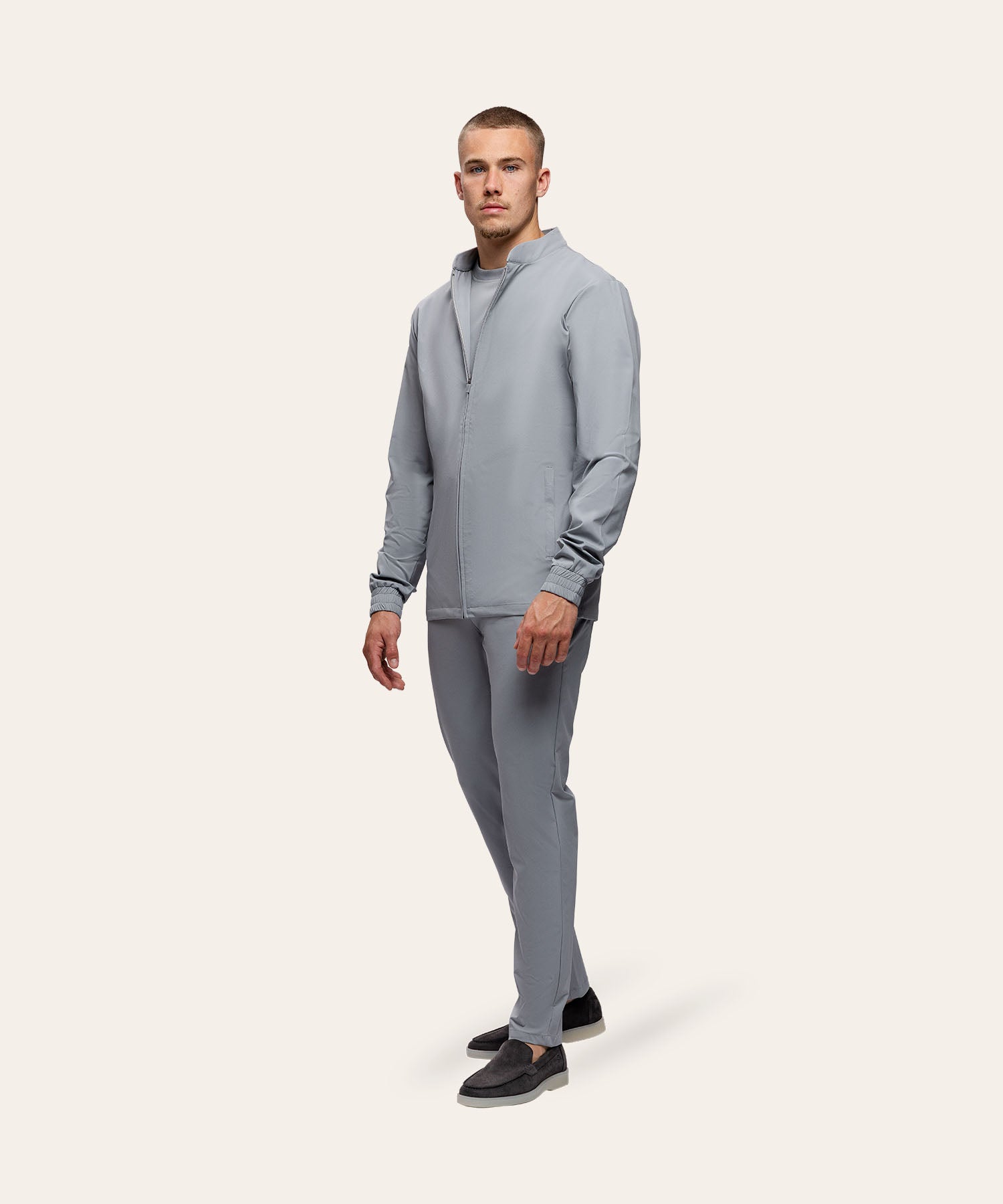 Tracksuit Jacket Light Grey