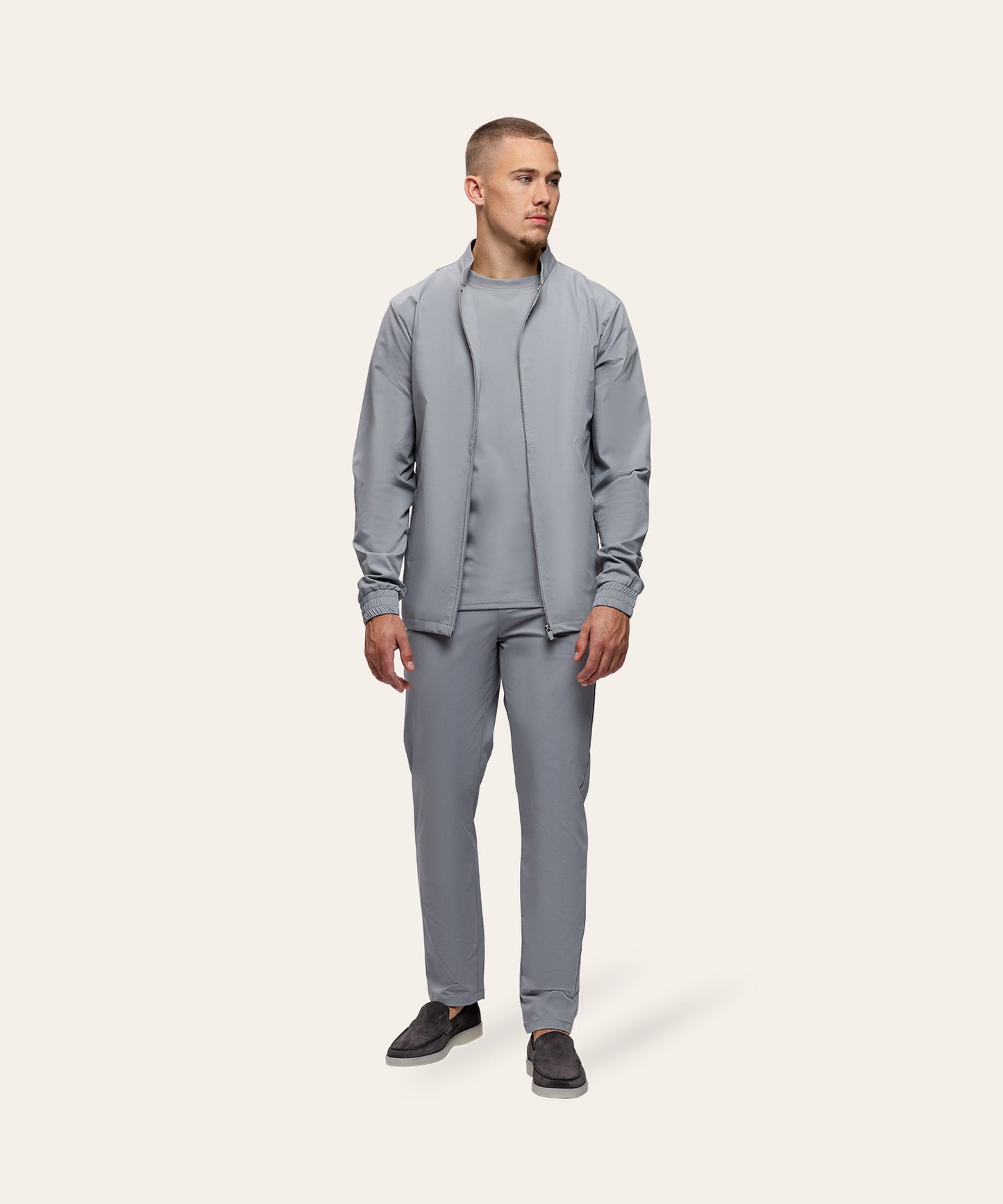 Tracksuit Jacket Light Grey