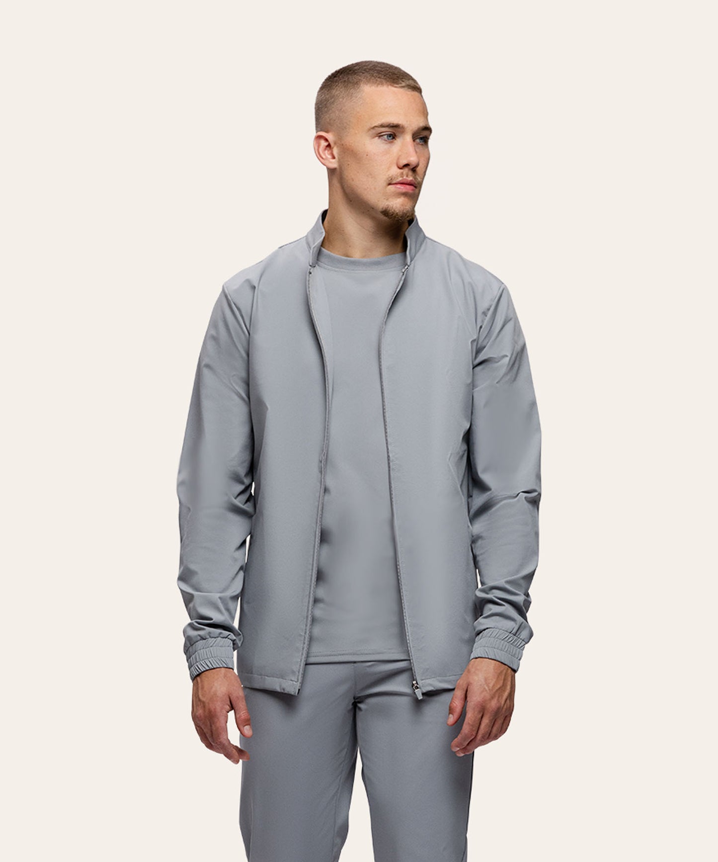 Tracksuit Jacket Light Grey