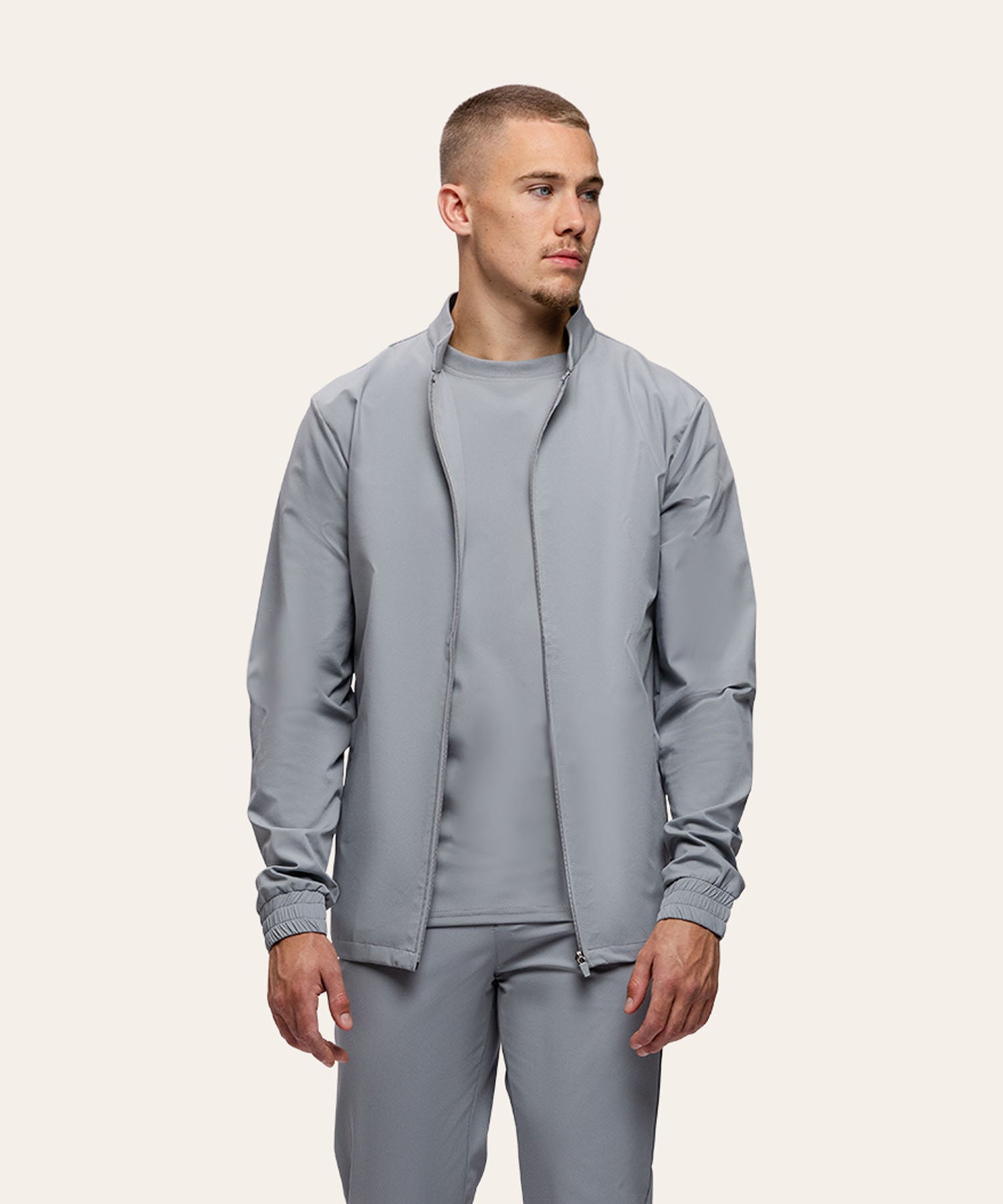 Tracksuit Jacket Light Grey