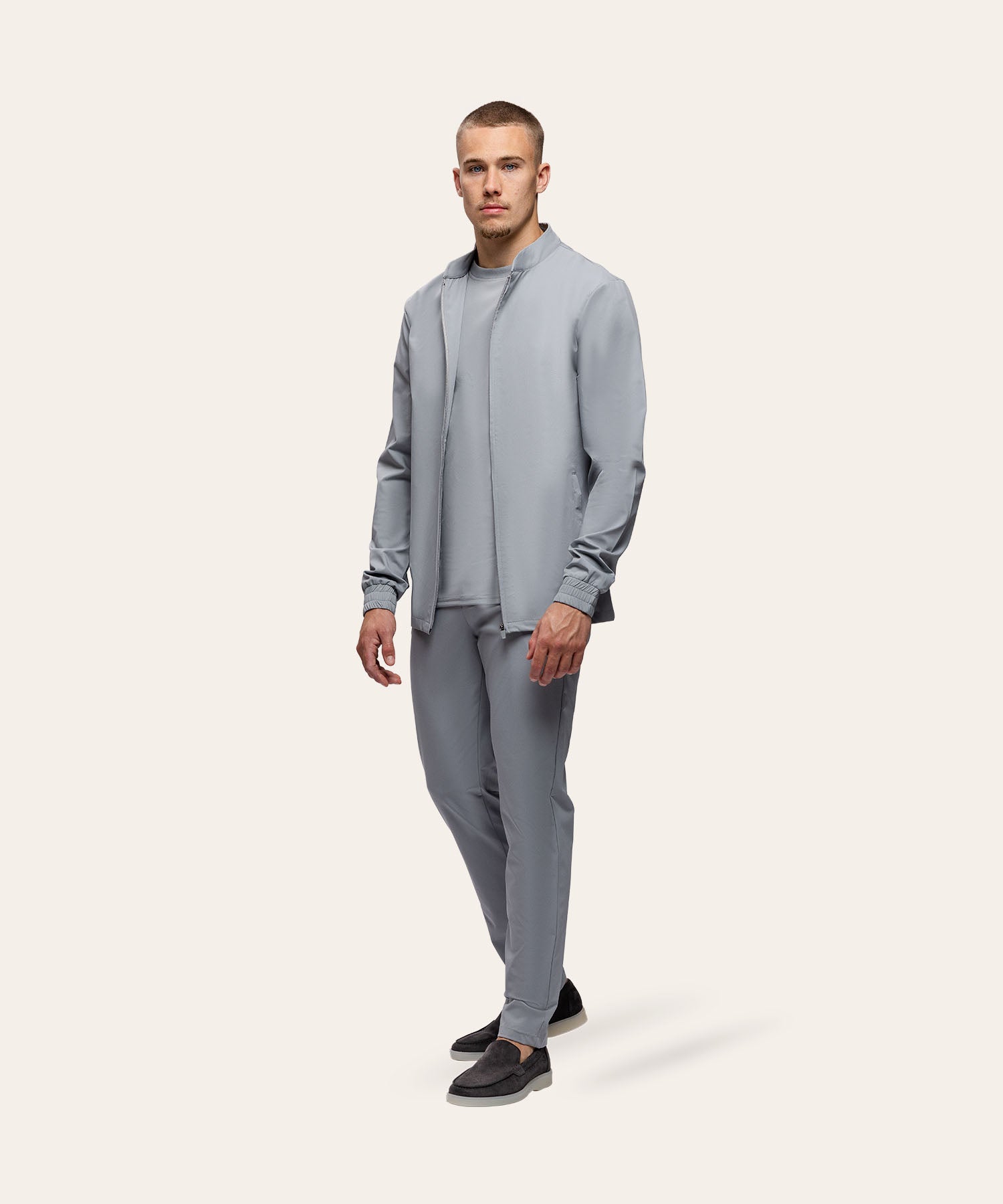 Tracksuit Jacket Light Grey