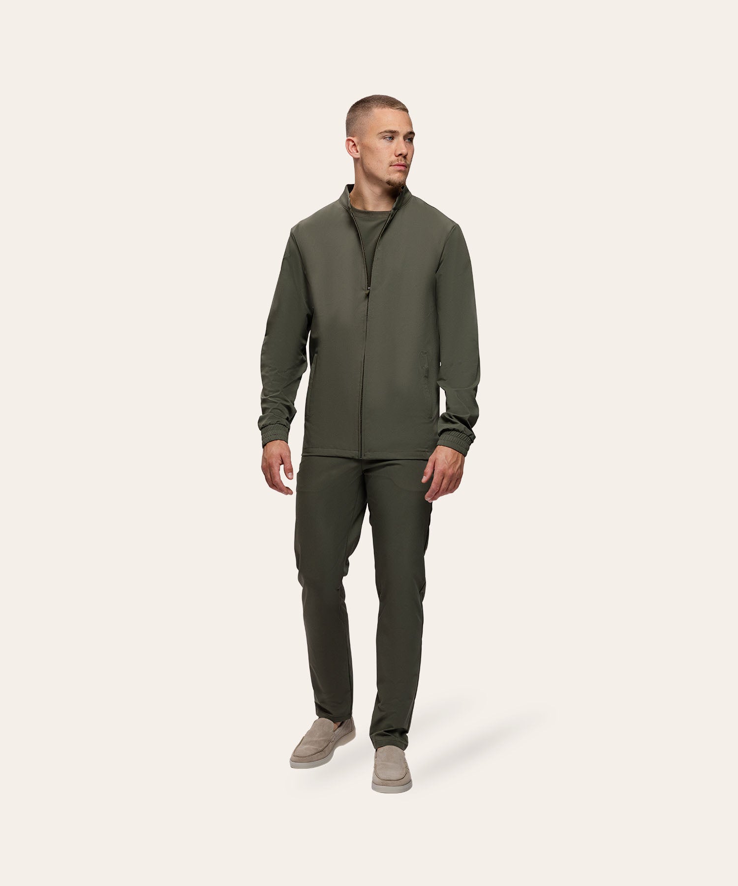 Tracksuit Jacket Olive