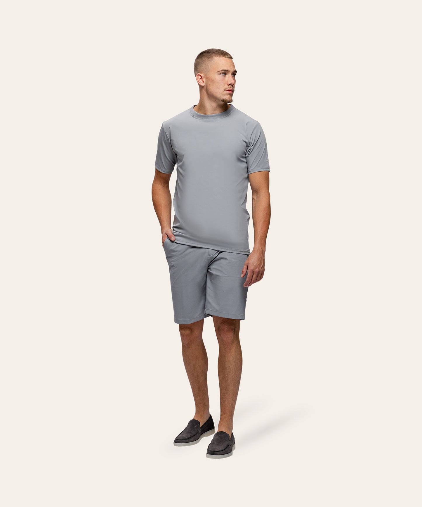 Travel Short Light Grey