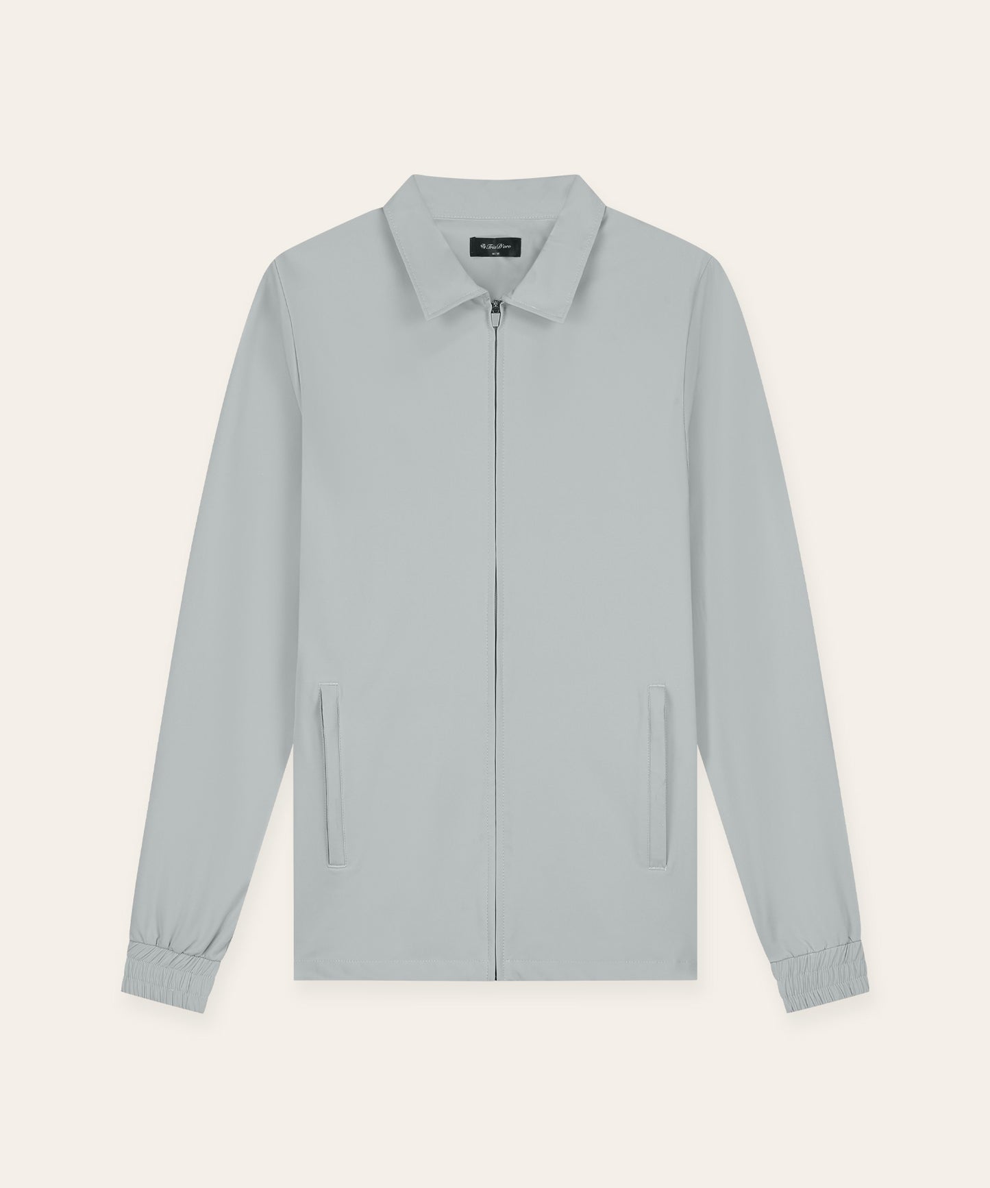 Tracksuit Jacket with CollarLight Grey