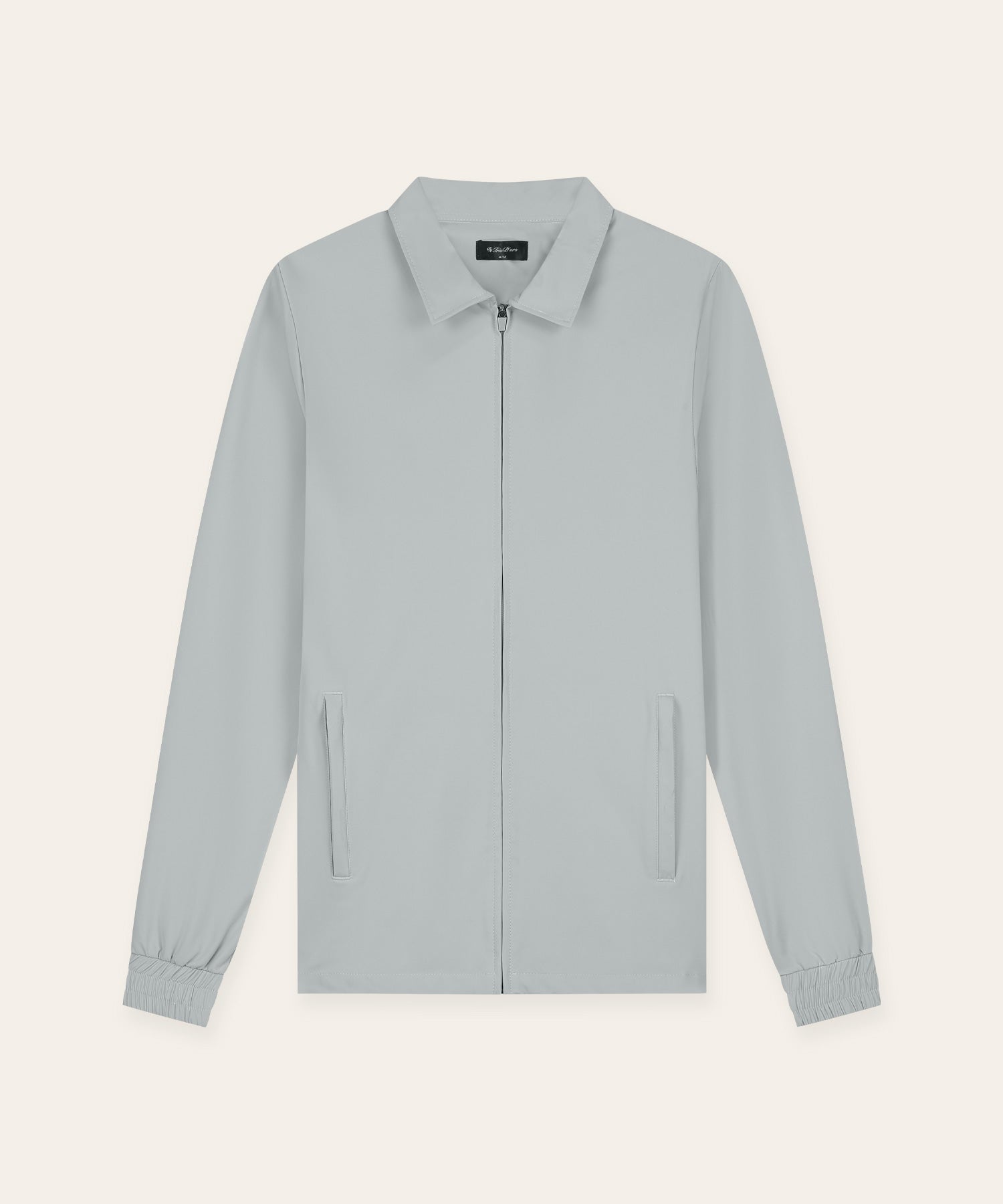 Tracksuit Jacket with CollarLight Grey