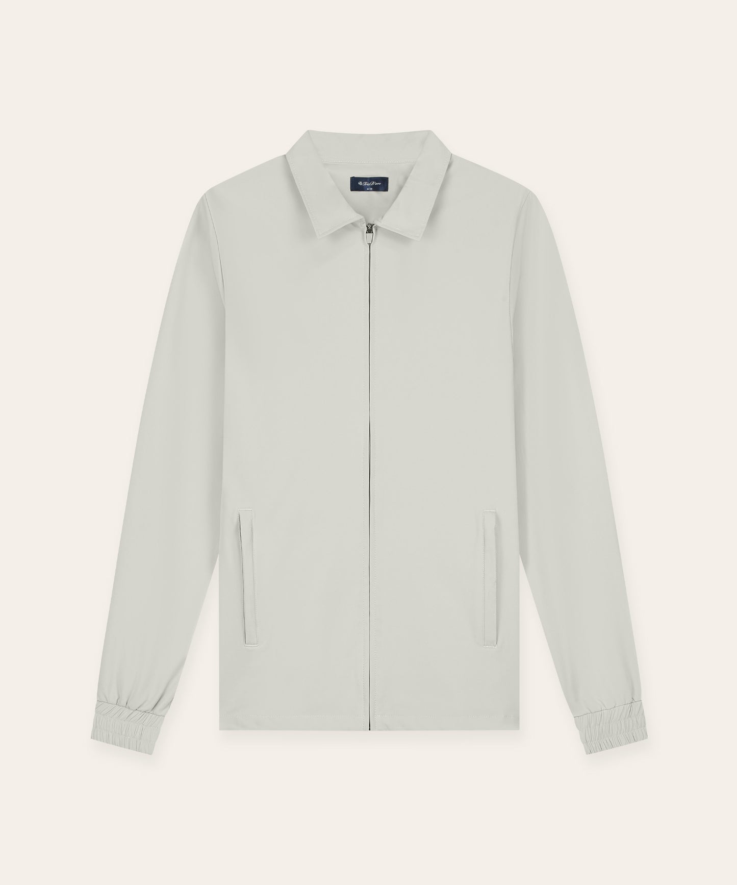 Tracksuit Jacket with Collar Sand
