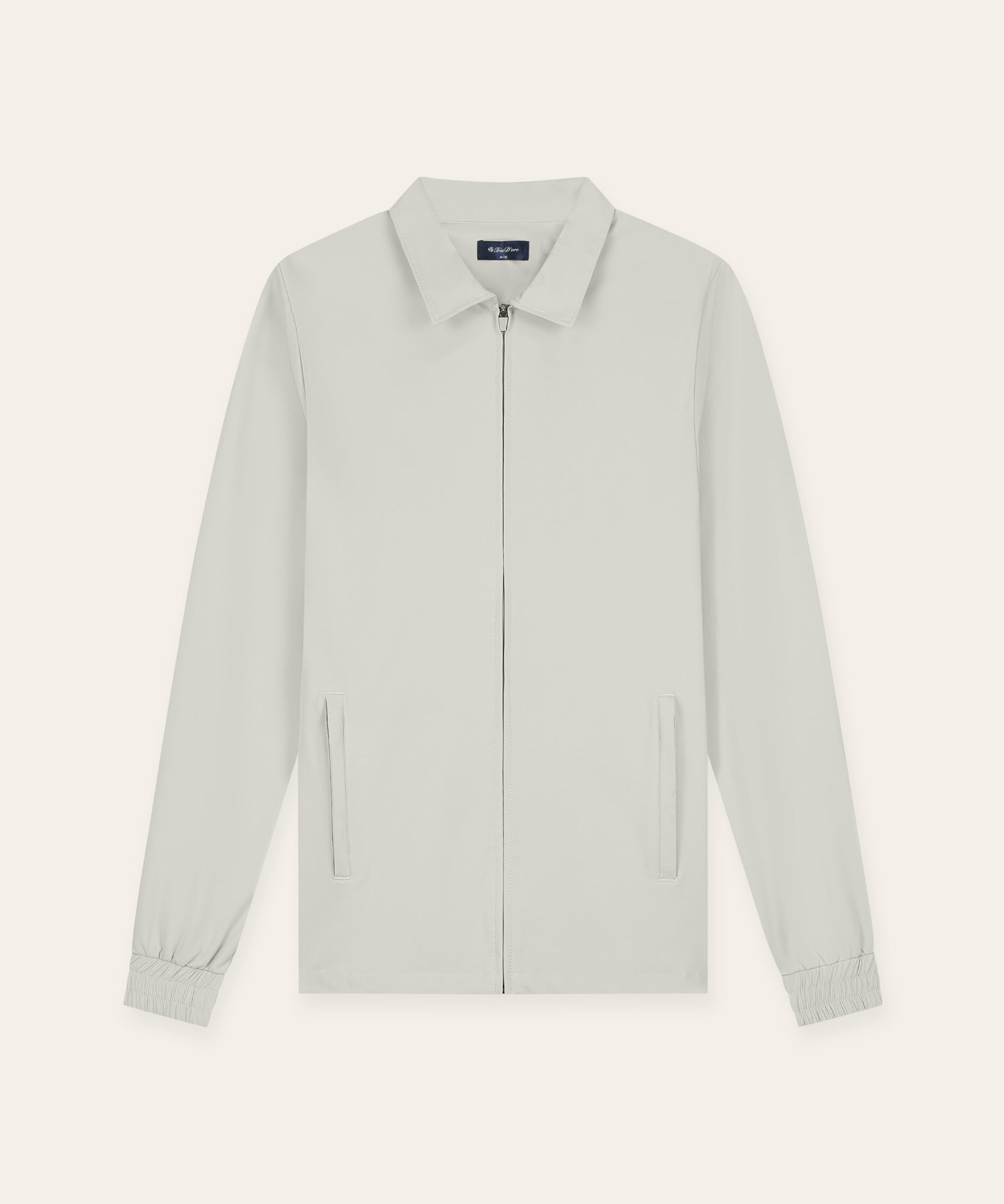 Tracksuit Jacket with Collar Sand