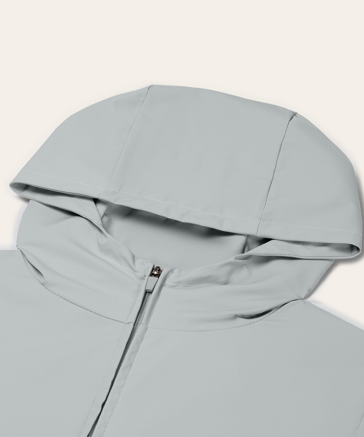 Tracksuit Jacket with Hood Light Grey