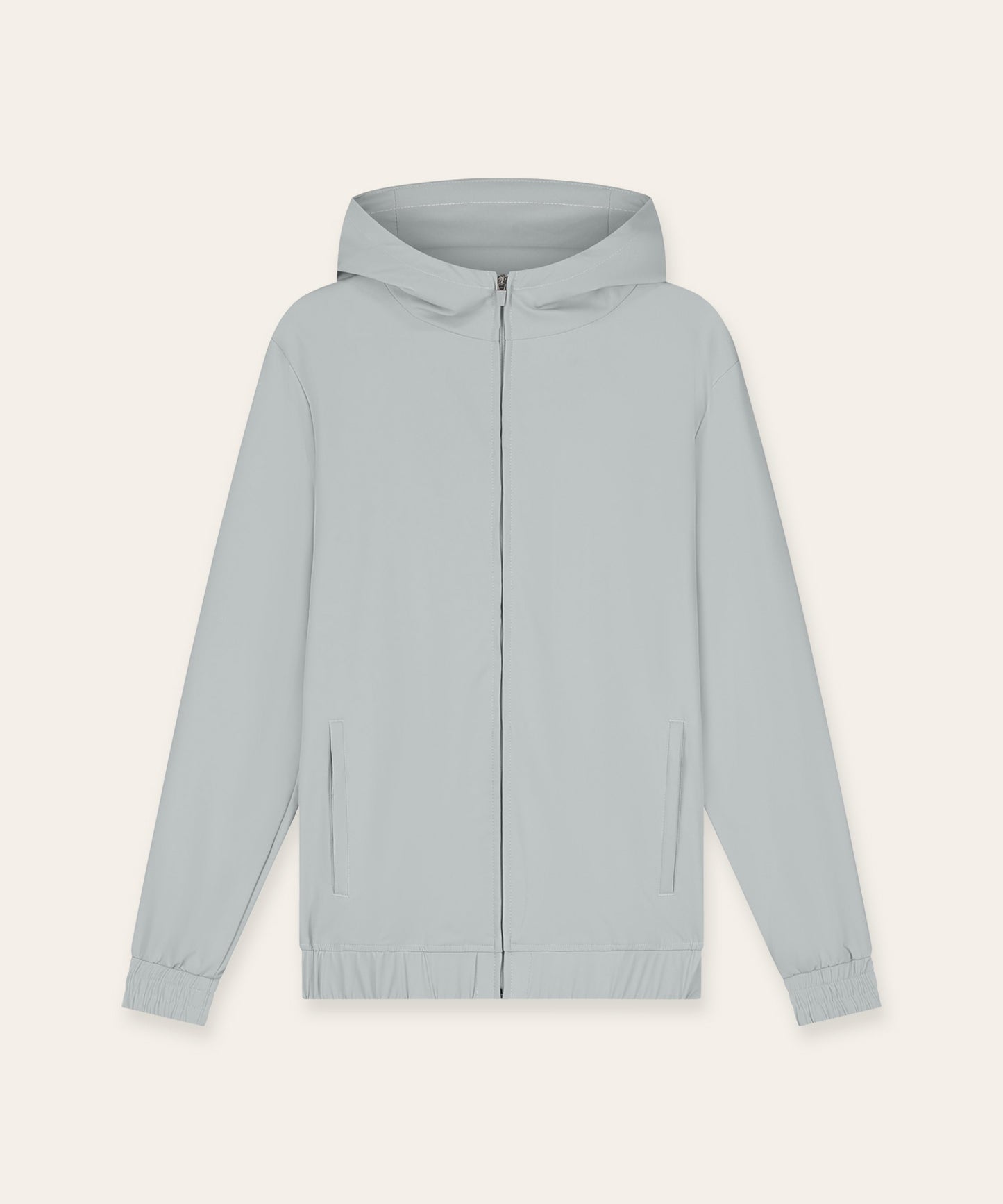 Tracksuit Jacket with Hood Light Grey