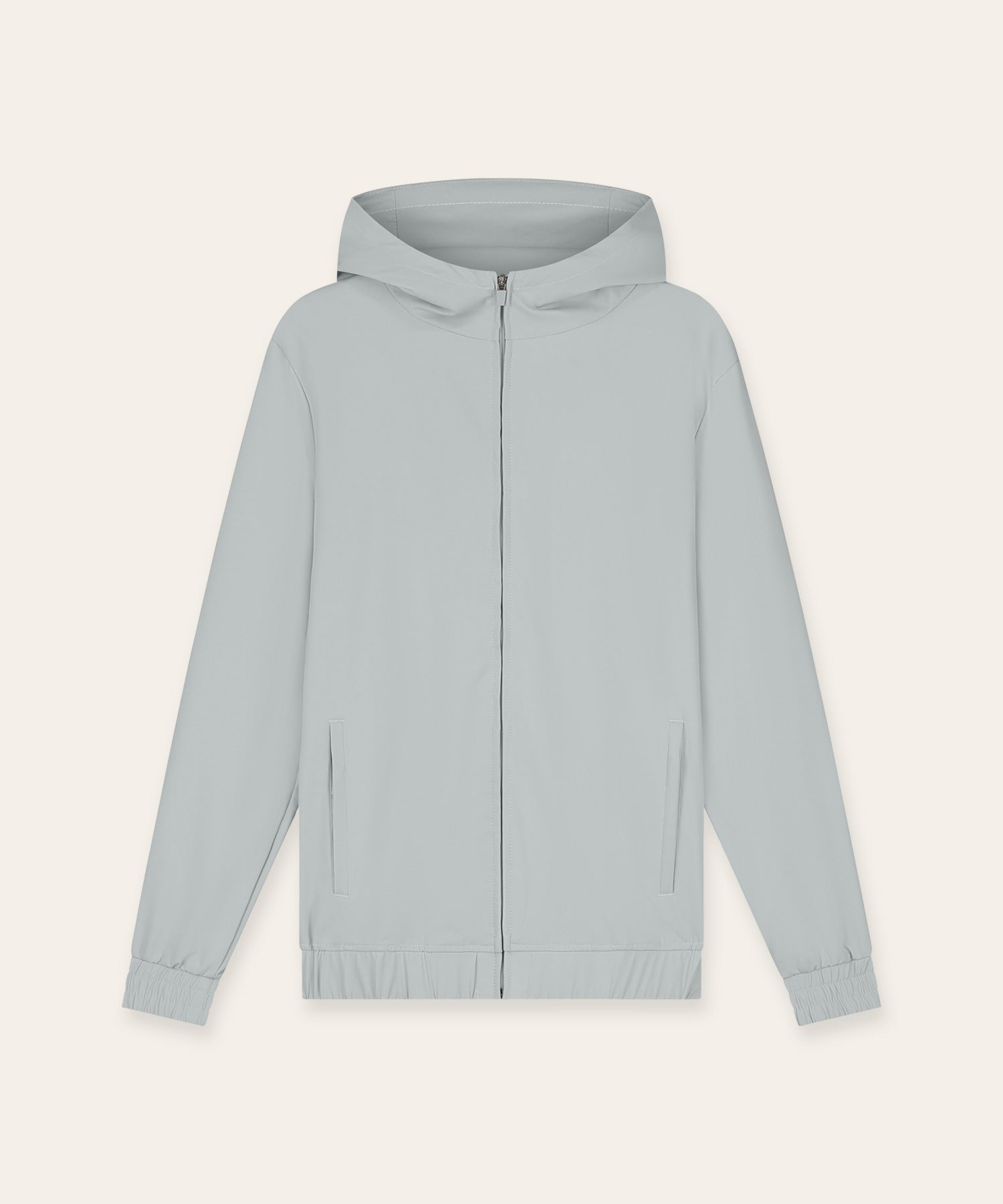 Tracksuit Jacket with Hood Light Grey