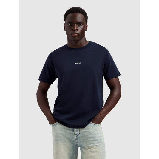 Trio of Flowers T-shirt Dark Navy-Pure Path-Mansion Clothing