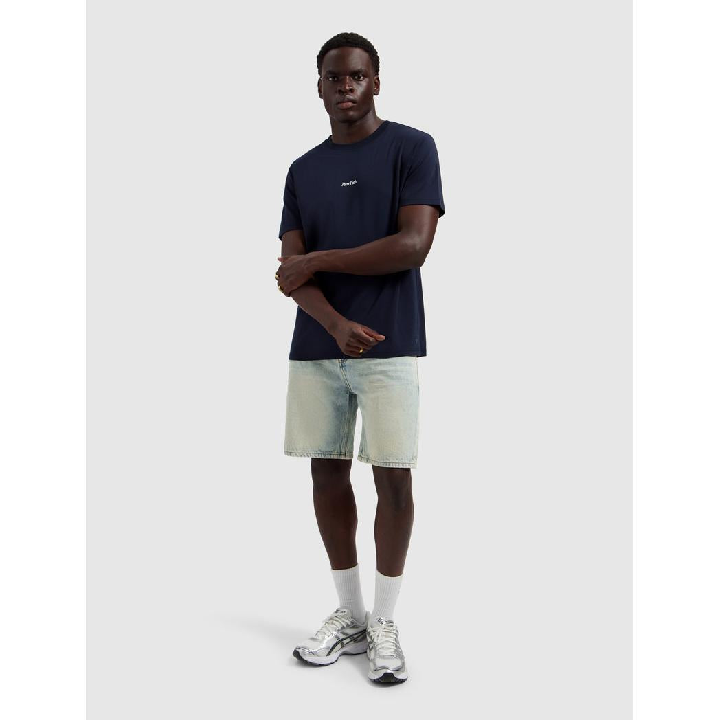 Trio of Flowers T-shirt Dark Navy-Pure Path-Mansion Clothing